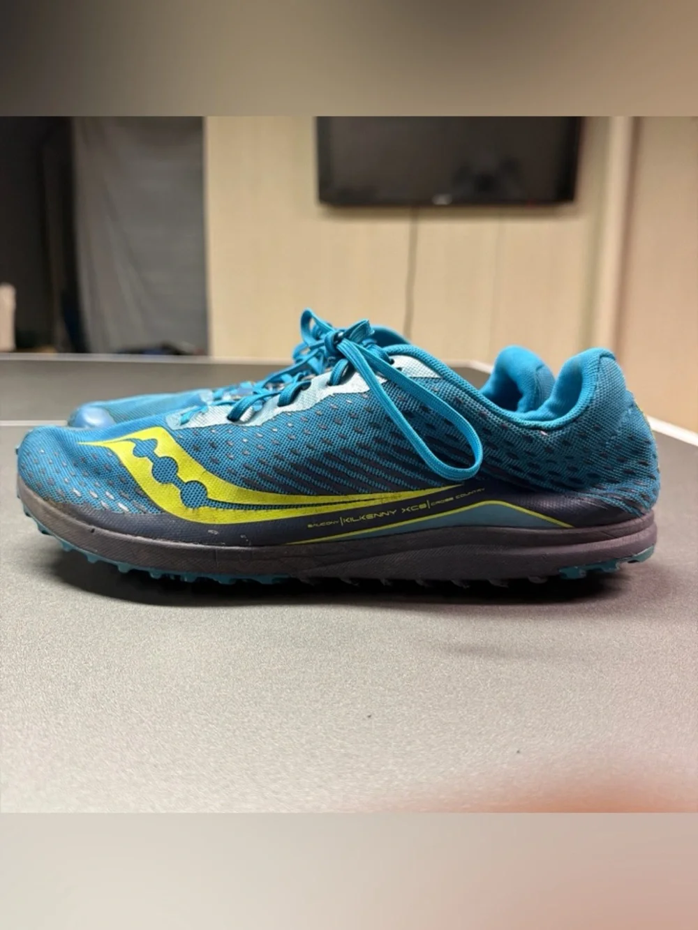 Saucony Kilkenny XC8 Cross Country Mid Distance Track Spikes BLUE 10 Men’s‎